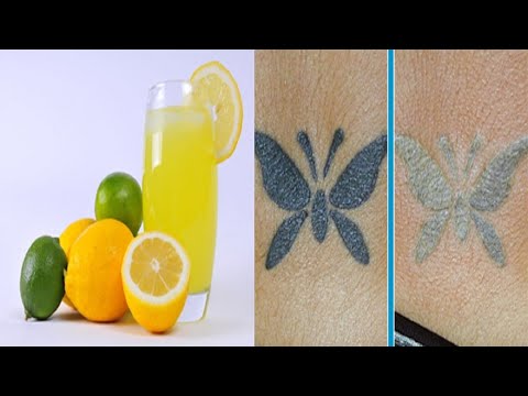 Lemon With How Tattoo Juice Permanent Remove To