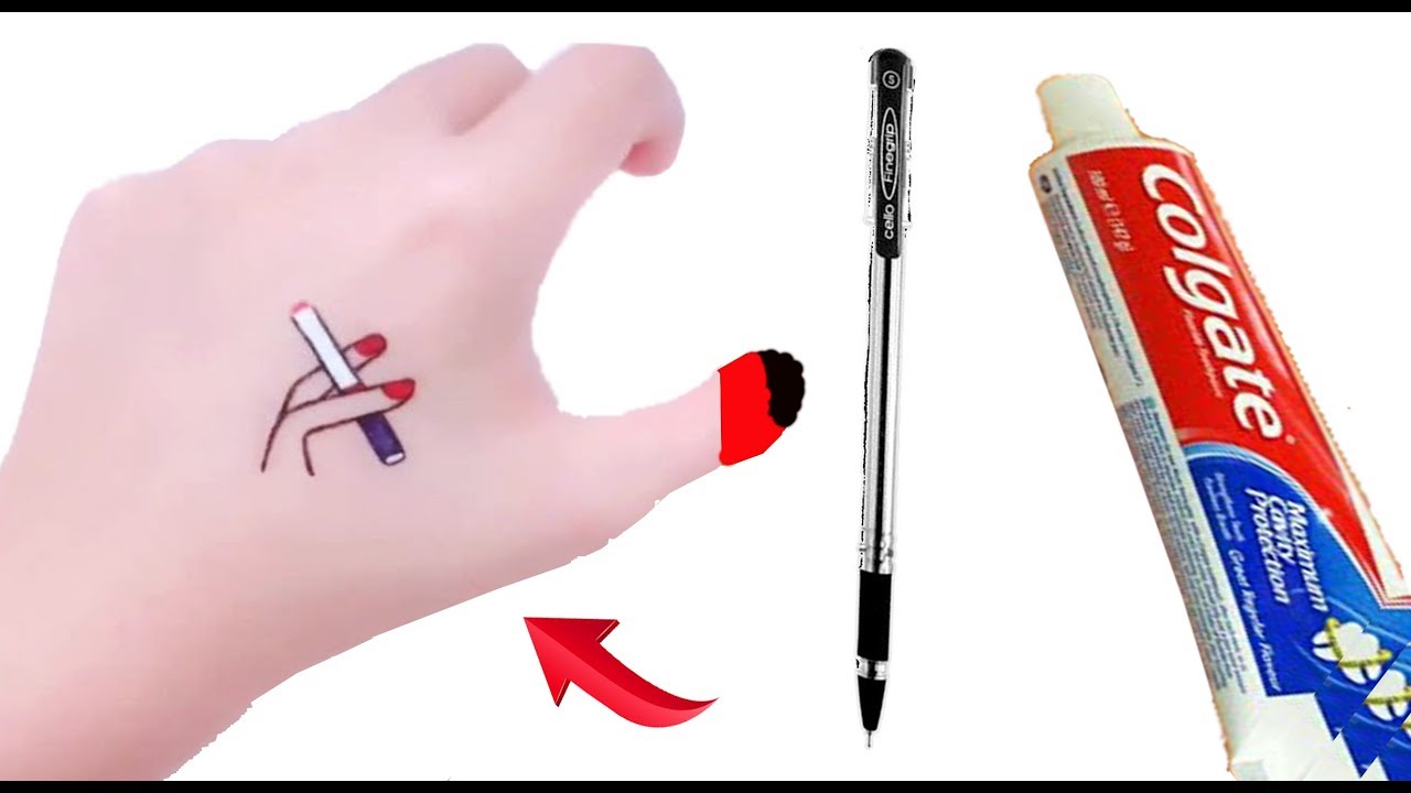 How To Make Permanent Tattoo At Home With Pen