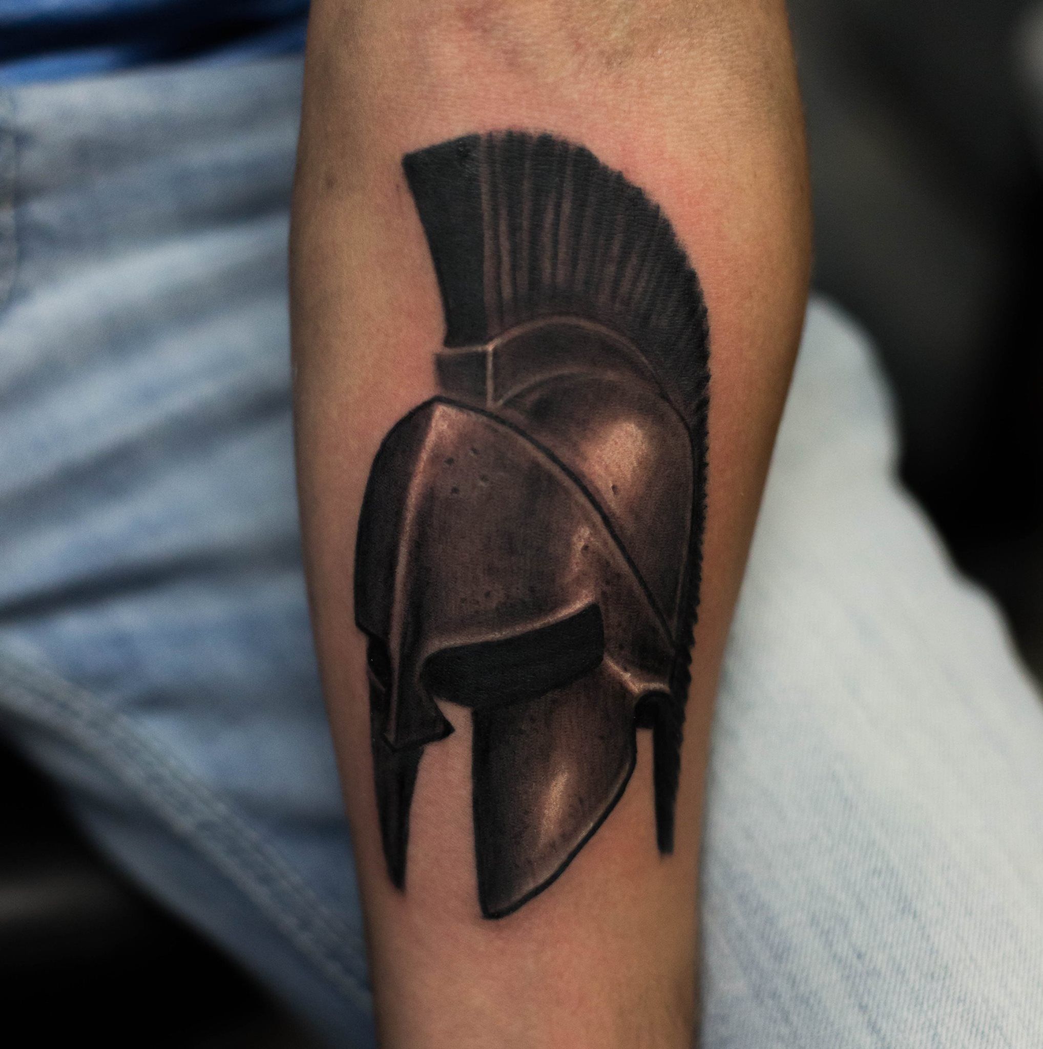 Tattoo Helmet Spartan