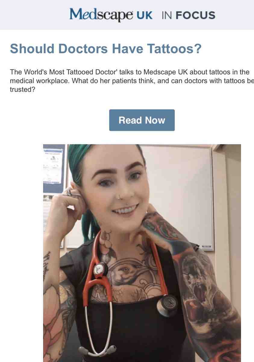 Can I be a doctor and have tattoos?